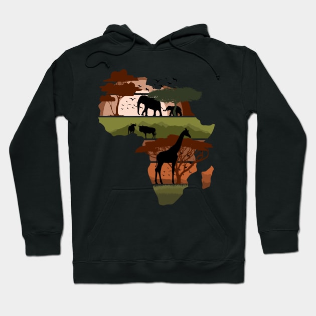 Africa Hoodie by Nerd_art